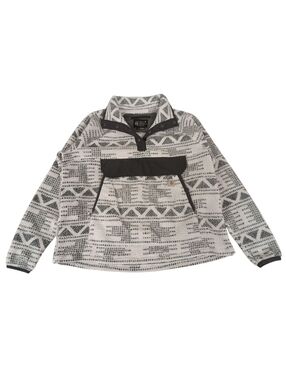 Carhartt Azrec Black and White Patterned Zip Pullover Fleece - XL